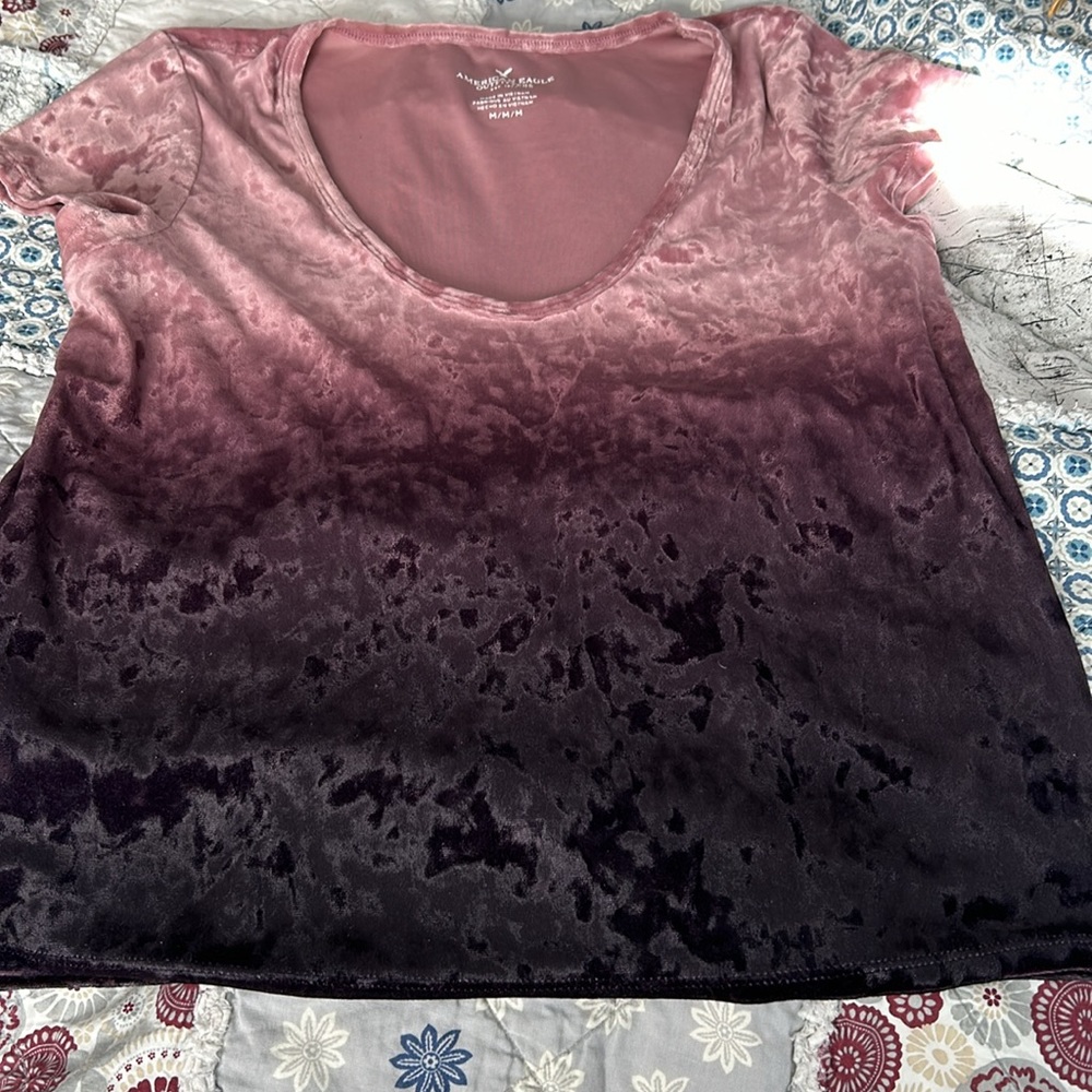 American Eagle outfitters crushed velvet top - Picture 5 of 6